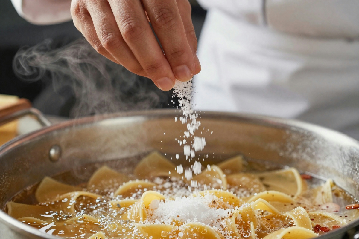 Quando aggiungere il sale all'acqua per la pasta: il momento che farà la differenza in cucina